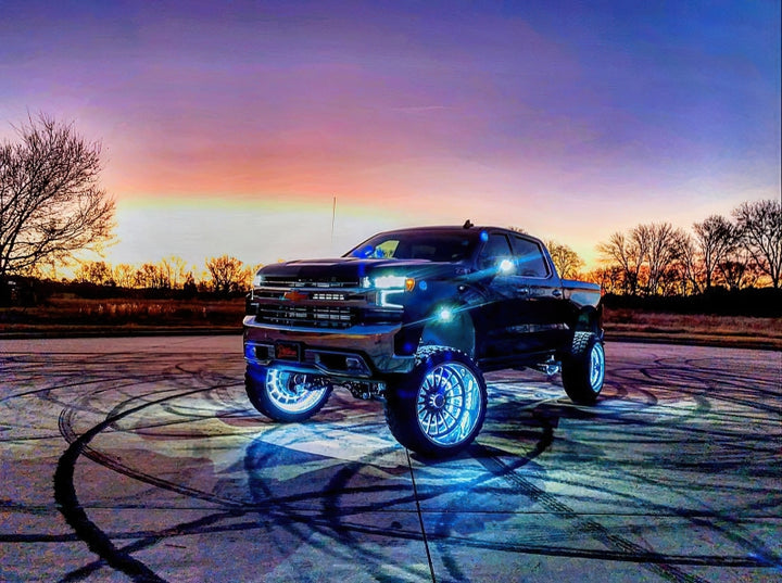 Oracle LED Illuminated Wheel Rings - ColorSHIFT No Remote - ColorSHIFT No Remote - Bull Strap