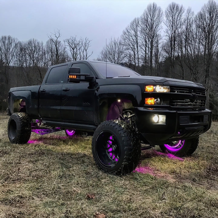 Oracle LED Illuminated Wheel Rings - ColorSHIFT No Remote - ColorSHIFT No Remote - Bull Strap
