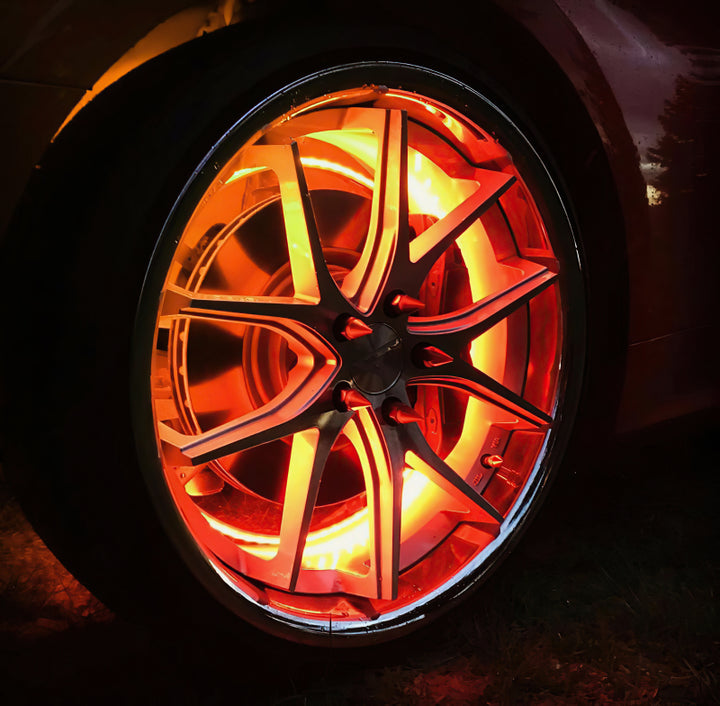 Oracle LED Illuminated Wheel Rings - ColorSHIFT No Remote - ColorSHIFT No Remote - Bull Strap