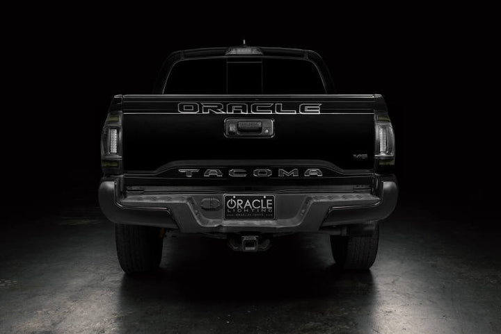 Oracle Lighting 16-23 Gen 3 Toyota Tacoma Black Series Flush Style LED Tail Lights - Bull Strap