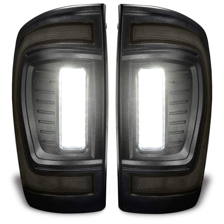Oracle Lighting 16-23 Gen 3 Toyota Tacoma Black Series Flush Style LED Tail Lights - Bull Strap