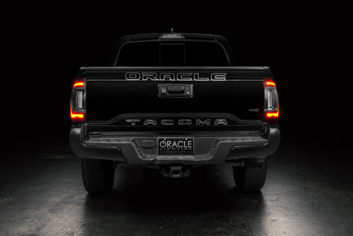 Oracle Lighting 2016-2023 Gen 3 Toyota Tacoma Flush Style LED Tail Lights - Bull Strap