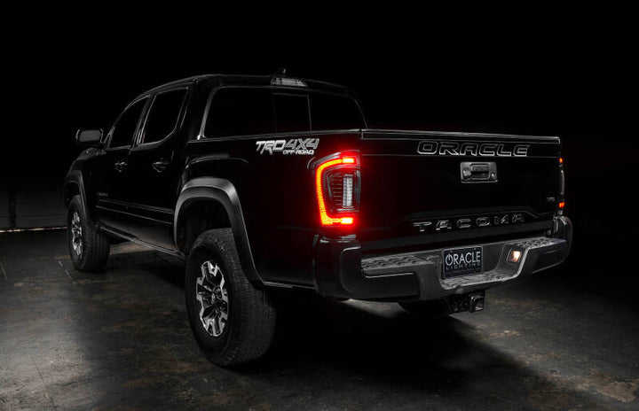 Oracle Lighting 2016-2023 Gen 3 Toyota Tacoma Flush Style LED Tail Lights - Bull Strap