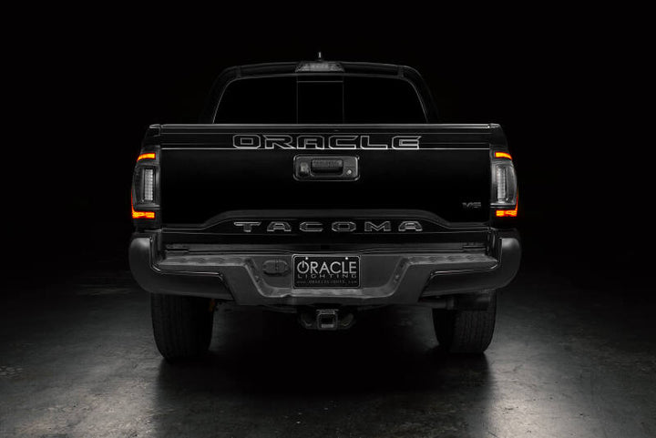 Oracle Lighting 2016-2023 Gen 3 Toyota Tacoma Flush Style LED Tail Lights - Bull Strap