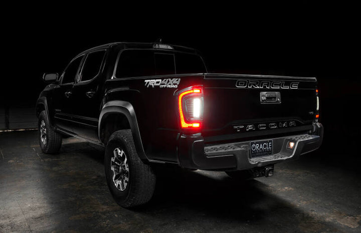 Oracle Lighting 2016-2023 Gen 3 Toyota Tacoma Flush Style LED Tail Lights - Bull Strap