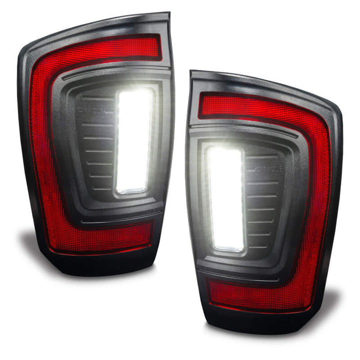Oracle Lighting 2016-2023 Gen 3 Toyota Tacoma Flush Style LED Tail Lights - Bull Strap