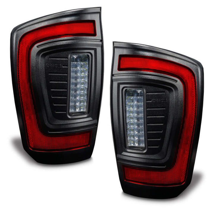 Oracle Lighting 2016-2023 Gen 3 Toyota Tacoma Flush Style LED Tail Lights - Bull Strap