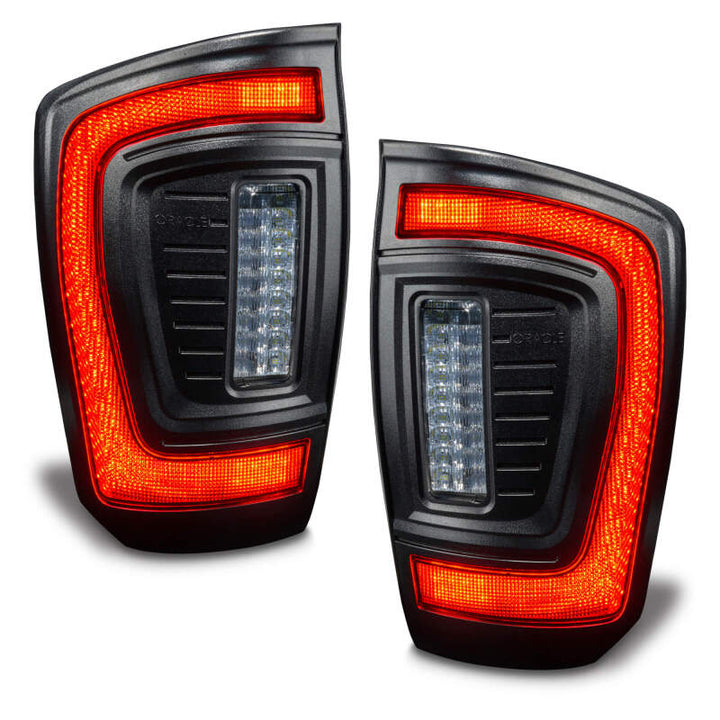 Oracle Lighting 2016-2023 Gen 3 Toyota Tacoma Flush Style LED Tail Lights - Bull Strap