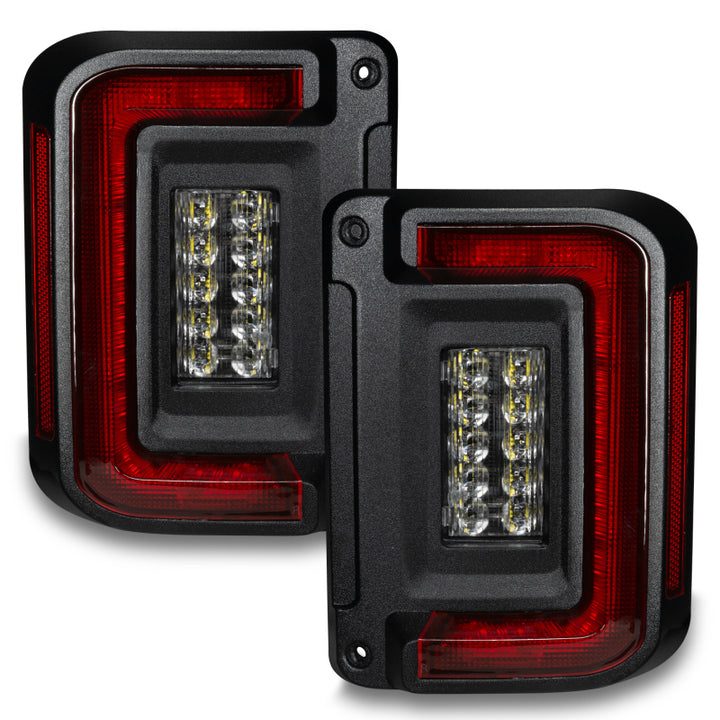 Oracle Lighting Jeep Wrangler JK Flush Mount LED Tail Lights - Bull Strap