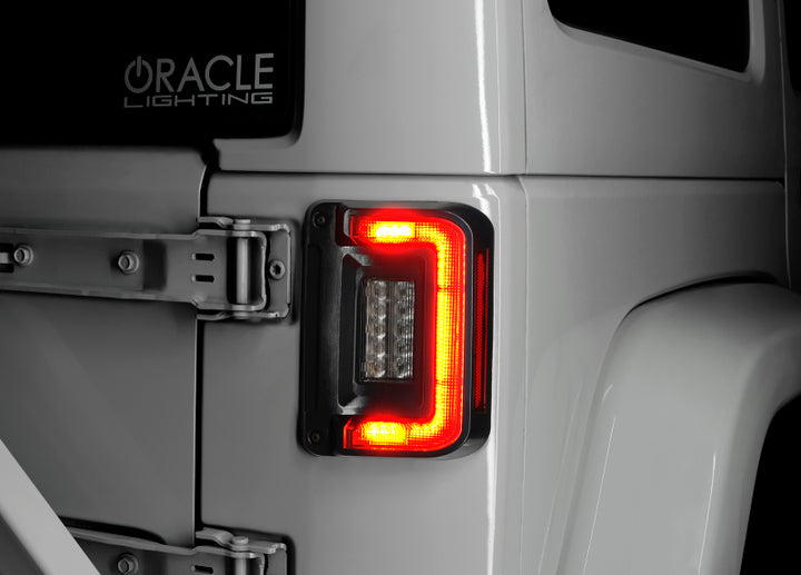 Oracle Lighting Jeep Wrangler JK Flush Mount LED Tail Lights - Bull Strap
