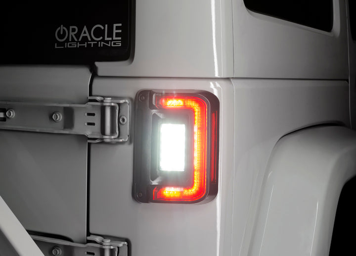 Oracle Lighting Jeep Wrangler JK Flush Mount LED Tail Lights - Bull Strap