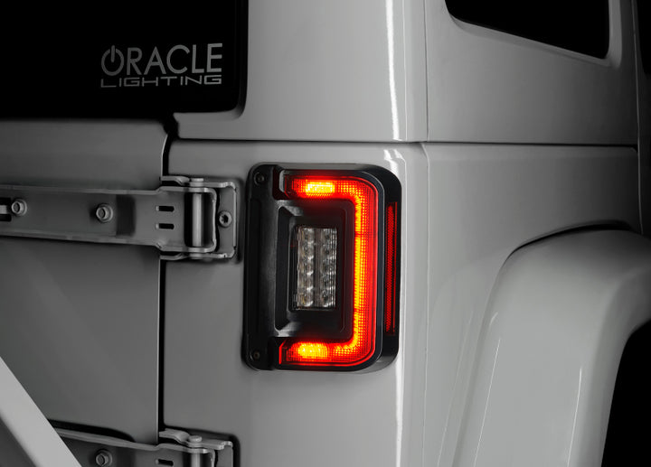 Oracle Lighting Jeep Wrangler JK Flush Mount LED Tail Lights - Bull Strap