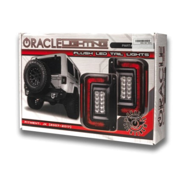 Oracle Lighting Jeep Wrangler JK Flush Mount LED Tail Lights - Bull Strap