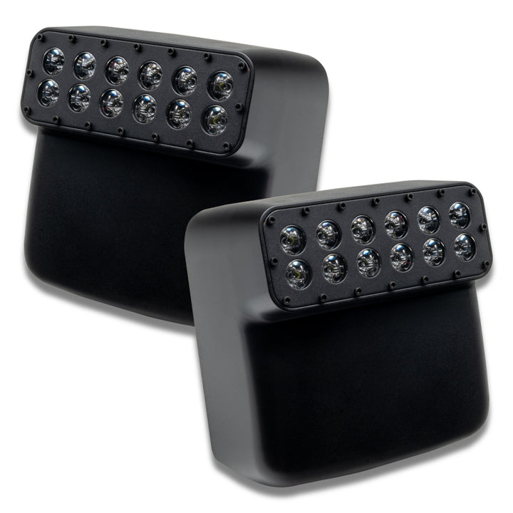 Oracle Lighting LED Off-Road Side Mirrors for Jeep Wrangler JL / Gladiator JT - Bull Strap