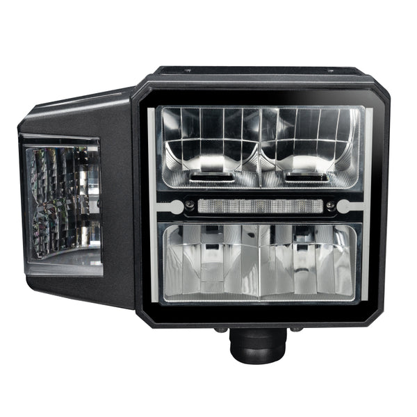 Oracle Lighting Multifunction LED Plow Headlight with Heated Lens 5700K - Bull Strap
