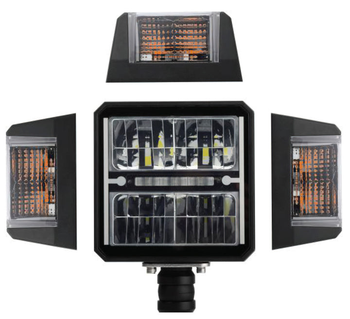 Oracle Lighting Multifunction LED Plow Headlight with Heated Lens 5700K - Bull Strap