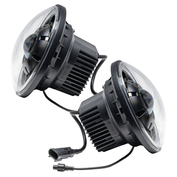 Oracle Oculus 7in Bi-LED Projector Headlights for Jeep Wrangler JK - 6000K - Bull Strap