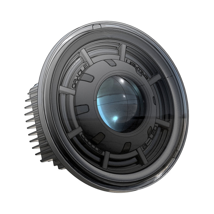 Oracle Oculus 7in Bi-LED Projector Headlights for Jeep Wrangler JK - 6000K - Bull Strap