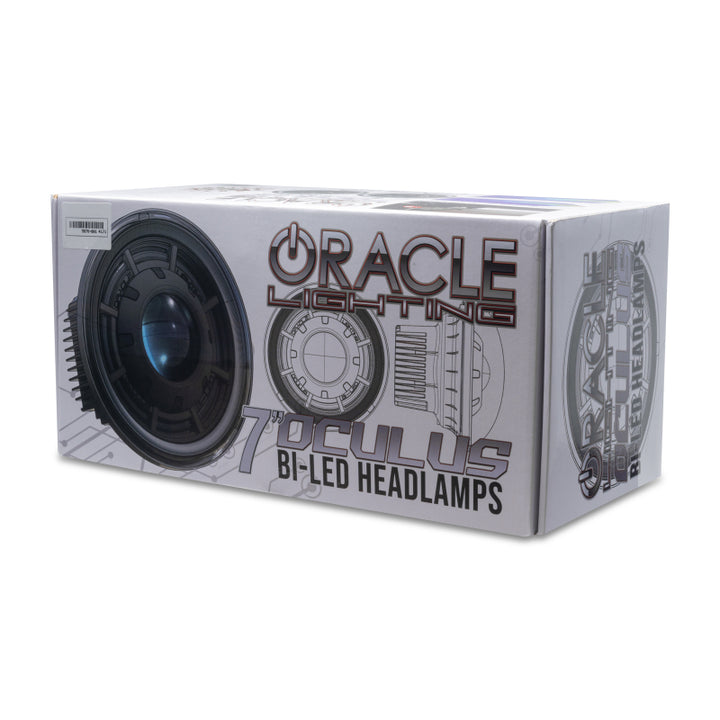 Oracle Oculus 7in Bi-LED Projector Headlights for Jeep Wrangler JK - 6000K - Bull Strap
