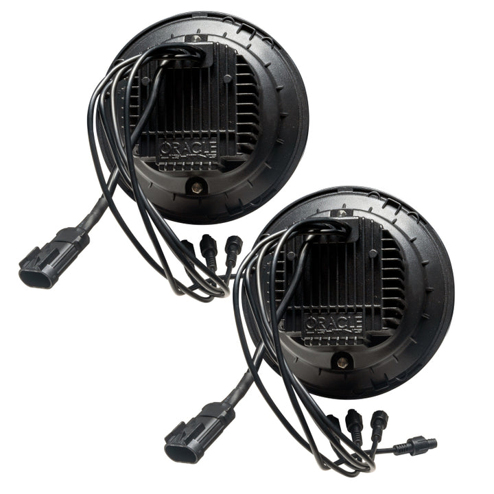 Oracle Oculus 7in ColorSHIFT Bi-LED Projector Headlights for Jeep Wrangler JK - Bull Strap
