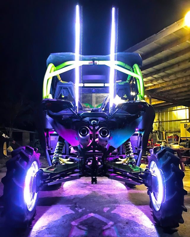 Oracle Off-Road 4ft LED Whip - ColorSHIFT - Bull Strap