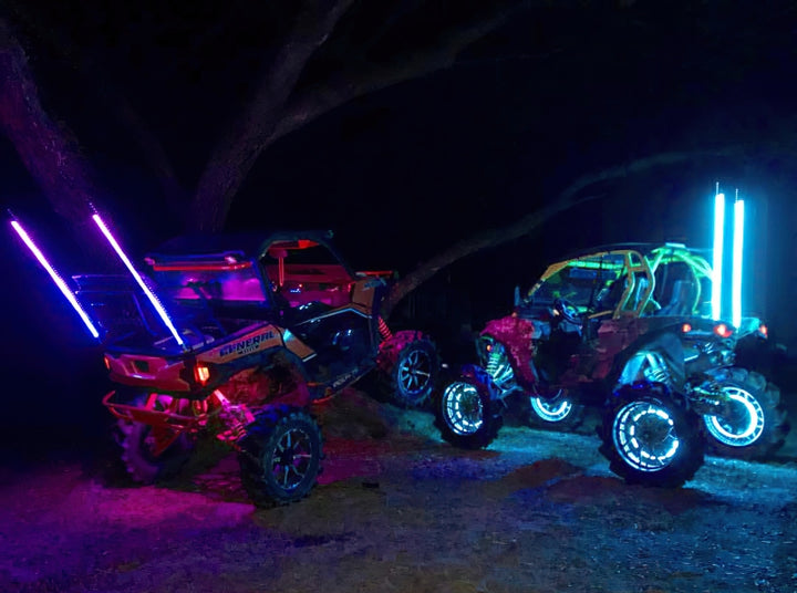 Oracle Off-Road 4ft LED Whip - ColorSHIFT - Bull Strap