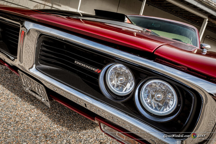 Oracle Pre-Installed Lights 5.75 IN. Sealed Beam - Blue Halo - Bull Strap