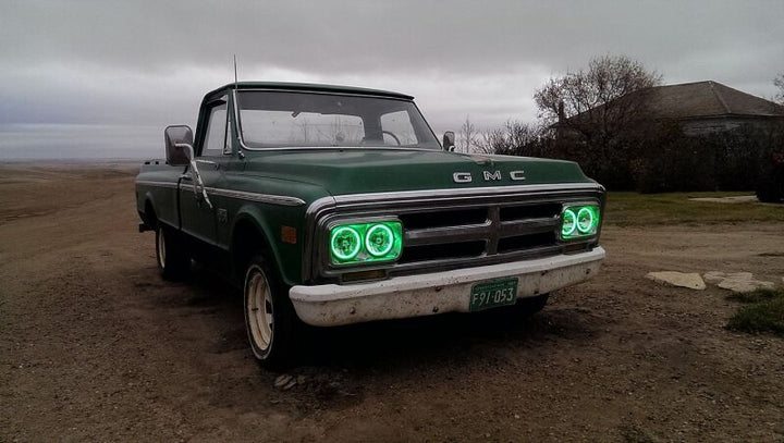 Oracle Pre-Installed Lights 5.75 IN. Sealed Beam - White Halo - Bull Strap