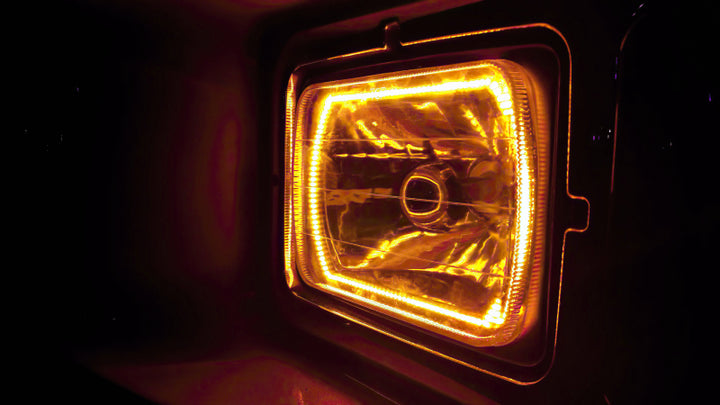 Oracle Pre-Installed Lights 7x6 IN. Sealed Beam - ColorSHIFT Halo - Bull Strap
