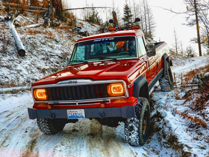 Oracle Pre-Installed Lights 7x6 IN. Sealed Beam - ColorSHIFT Halo - Bull Strap