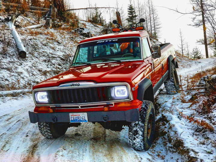 Oracle Pre-Installed Lights 7x6 IN. Sealed Beam - ColorSHIFT Halo - Bull Strap