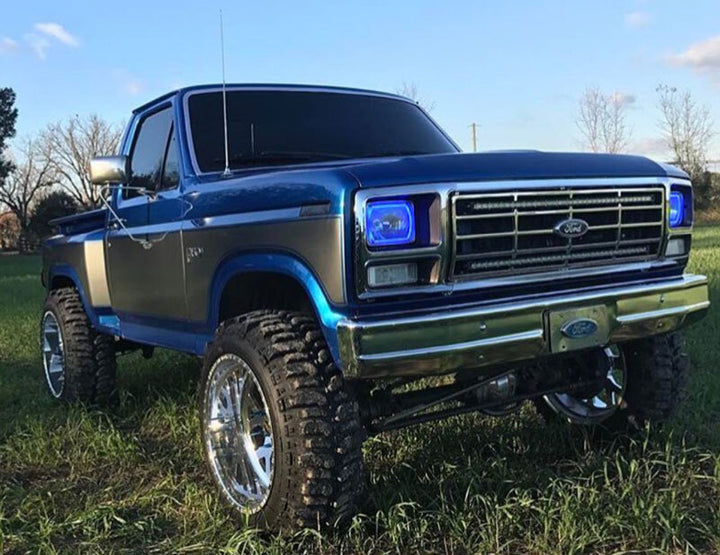 Oracle Pre-Installed Lights 7x6 IN. Sealed Beam - ColorSHIFT Halo - Bull Strap