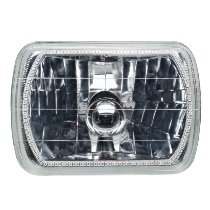 Oracle Pre-Installed Lights 7x6 IN. Sealed Beam - White Halo - Bull Strap