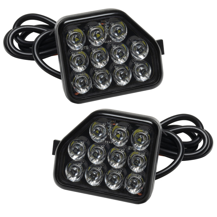Oracle Rear Bumper LED Reverse Lights for Jeep Wrangler JL - 6000K - Bull Strap