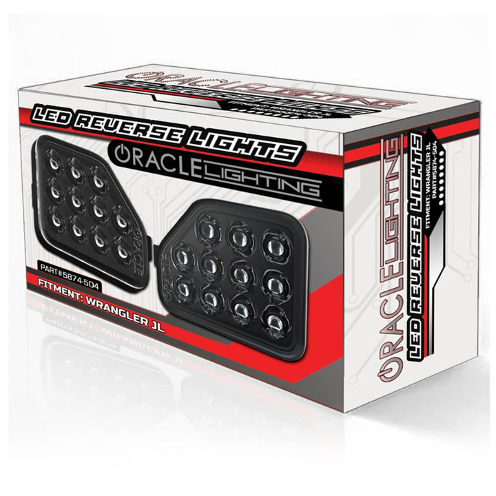 Oracle Rear Bumper LED Reverse Lights for Jeep Wrangler JL - 6000K - Bull Strap