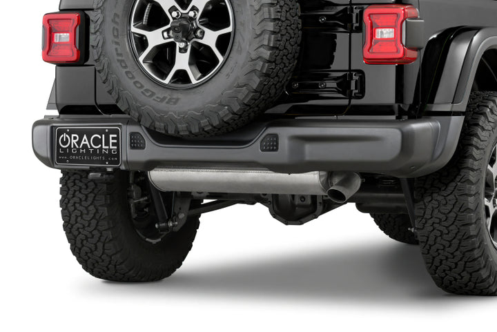 Oracle Rear Bumper LED Reverse Lights for Jeep Wrangler JL - 6000K - Bull Strap