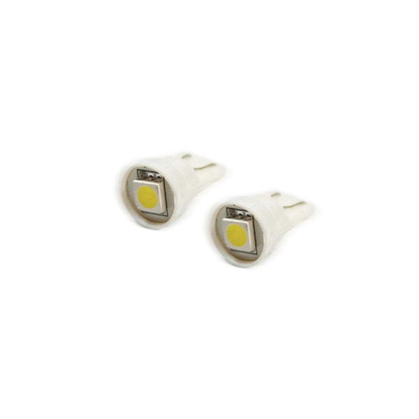 Oracle T10 1 LED 3-Chip SMD Bulbs (Pair) - Cool White - Bull Strap
