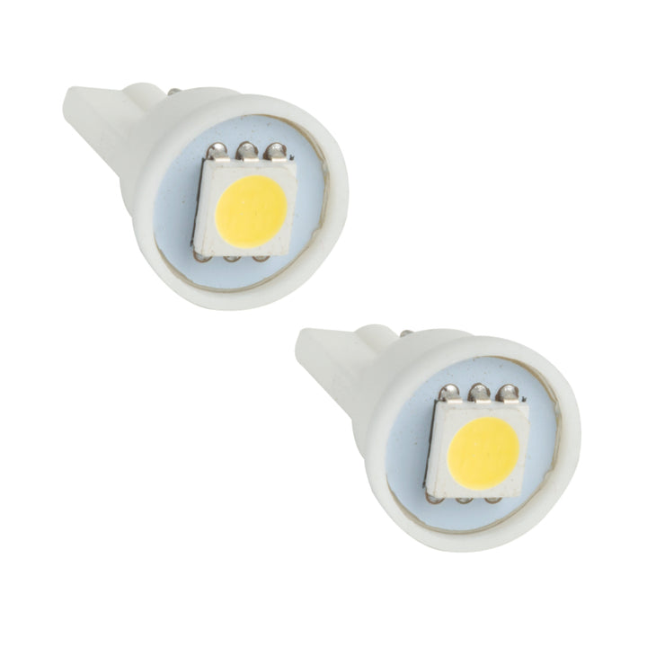 Oracle T10 1 LED 3-Chip SMD Bulbs (Pair) - Cool White - Bull Strap