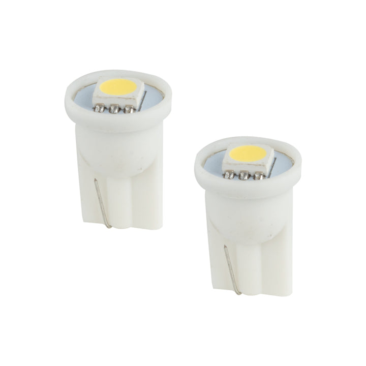 Oracle T10 1 LED 3-Chip SMD Bulbs (Pair) - Cool White - Bull Strap