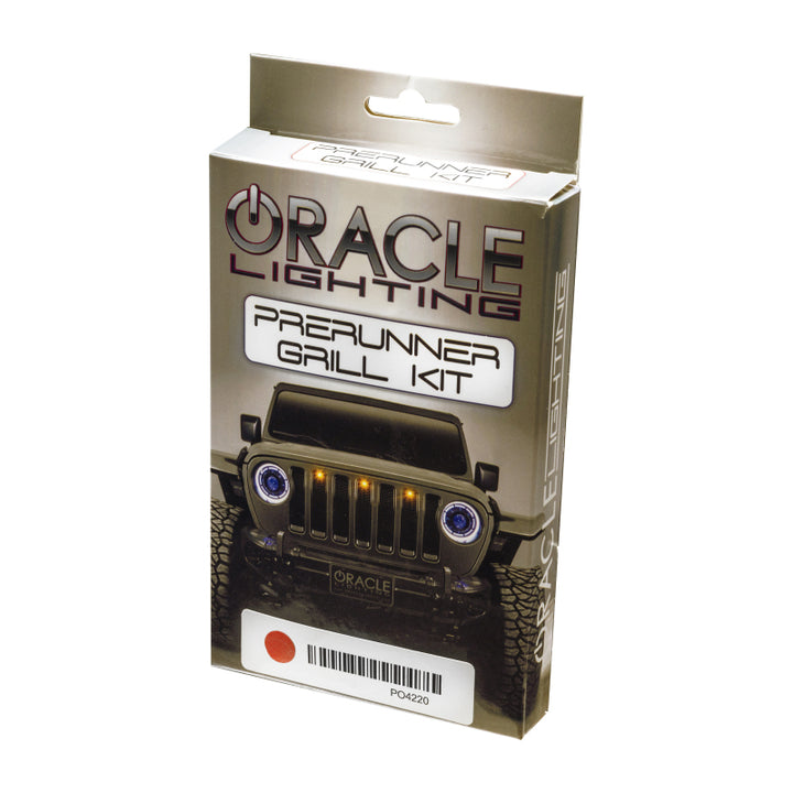 Oracle Universal Pre-Runner Style LED Grill Light Kit (New Style) - Amber w/Tinted Lens - Bull Strap