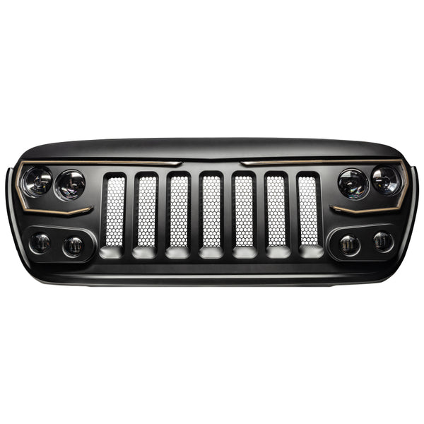 Oracle VECTOR Series Full LED Grille - Jeep Wrangler JL/JT - NA - Bull Strap