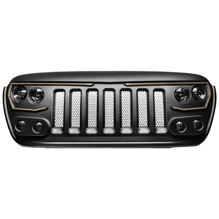Oracle VECTOR Series Full LED Grille - Jeep Wrangler JL/JT - NA - Bull Strap