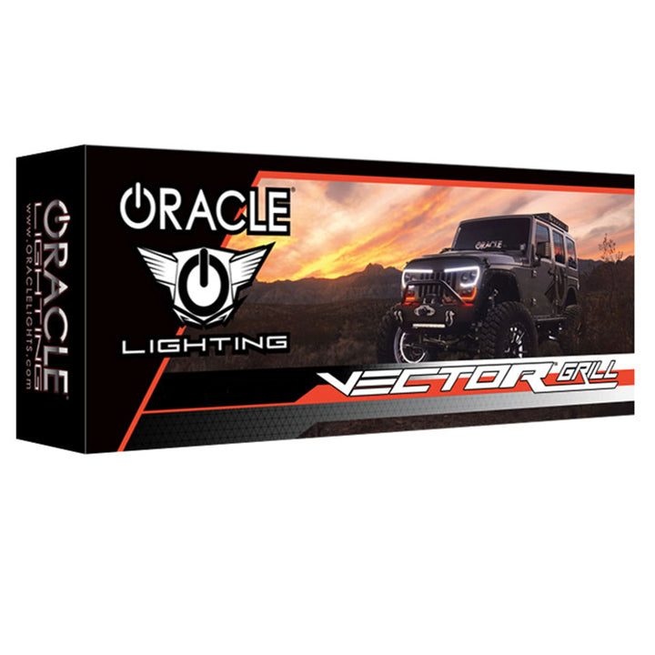 Oracle VECTOR Series Full LED Grille - Jeep Wrangler JL/JT - NA - Bull Strap