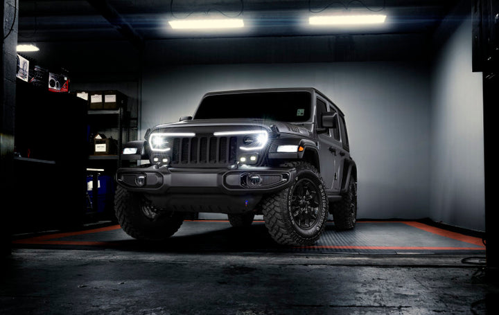 Oracle VECTOR Series Full LED Grille - Jeep Wrangler JL/JT - NA - Bull Strap