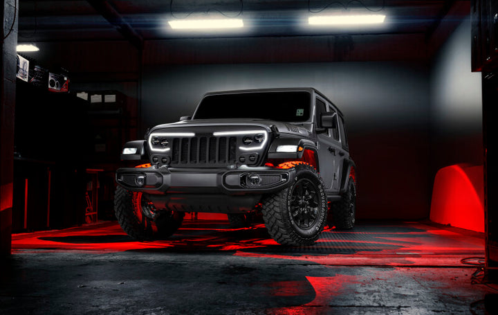 Oracle VECTOR Series Full LED Grille - Jeep Wrangler JL/JT - NA - Bull Strap