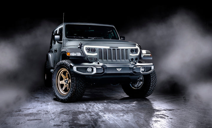 Oracle VECTOR Series Full LED Grille - Jeep Wrangler JL/JT - NA - Bull Strap