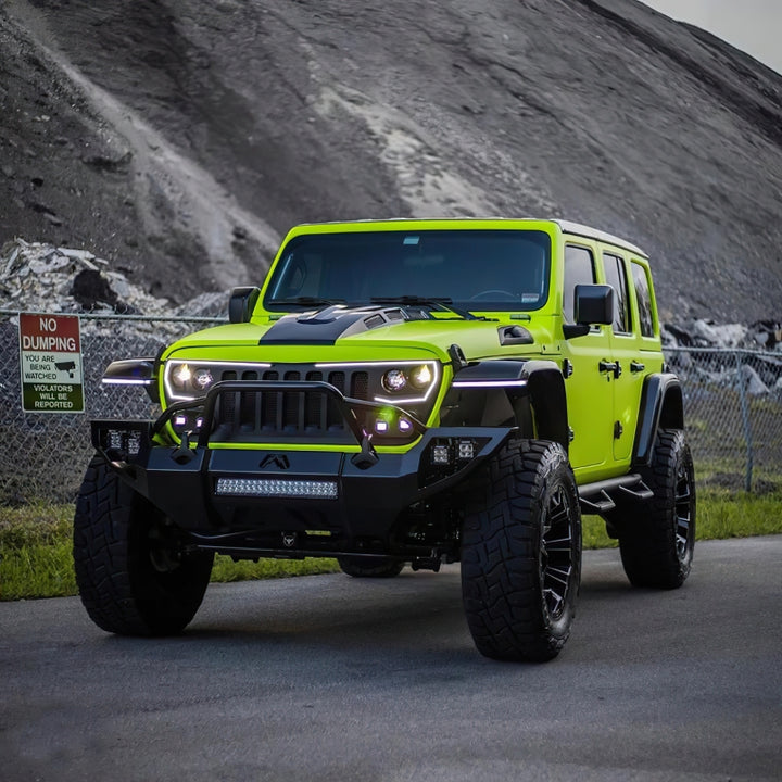 Oracle VECTOR Series Full LED Grille - Jeep Wrangler JL/JT - NA - Bull Strap