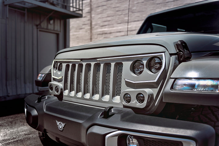 Oracle VECTOR Series Full LED Grille - Jeep Wrangler JL/JT - NA - Bull Strap