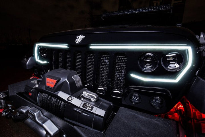 Oracle VECTOR Series Full LED Grille - Jeep Wrangler JL/JT - NA - Bull Strap