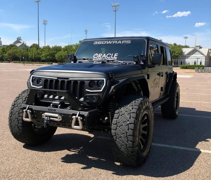 Oracle VECTOR Series Full LED Grille - Jeep Wrangler JL/JT - NA - Bull Strap